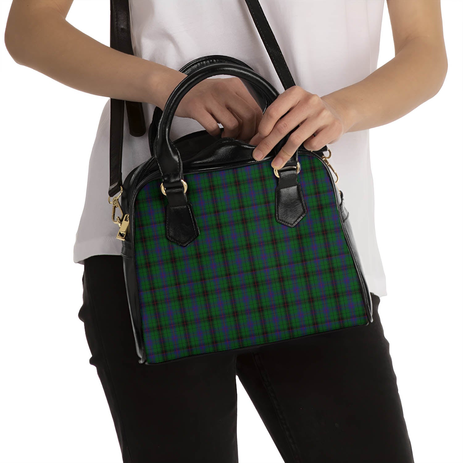 Davidson Tartan Shoulder Handbags - Tartan Vibes Clothing