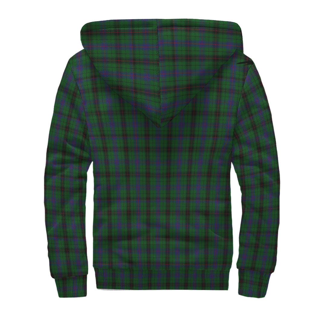 Davidson Tartan Sherpa Hoodie with Family Crest - Tartan Vibes Clothing