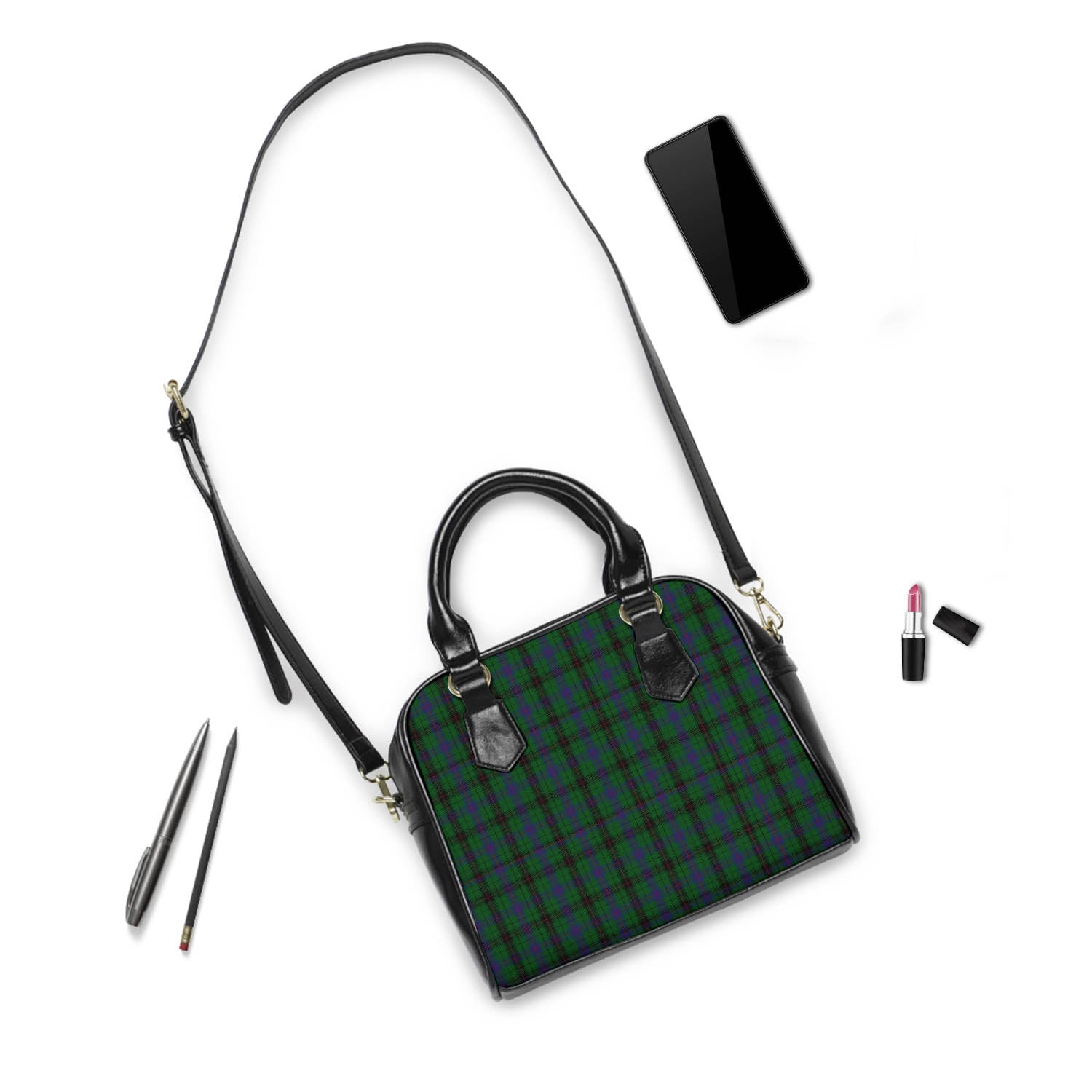 Davidson Tartan Shoulder Handbags - Tartan Vibes Clothing