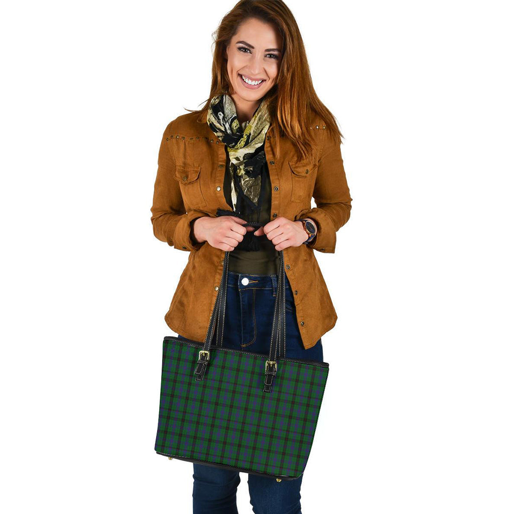 Davidson Tartan Leather Tote Bag - Tartan Vibes Clothing