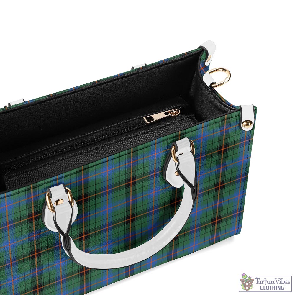 Tartan Vibes Clothing Davidson Ancient Tartan Luxury Leather Handbags