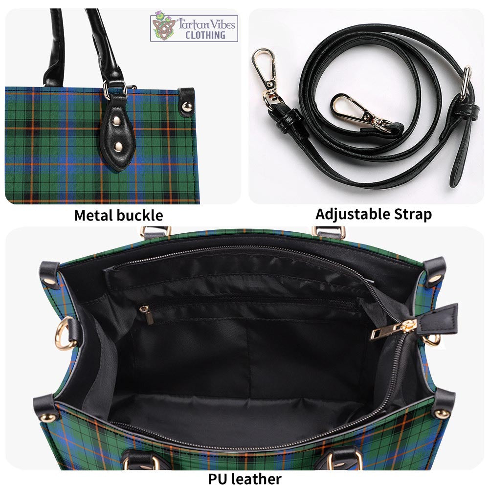 Tartan Vibes Clothing Davidson Ancient Tartan Luxury Leather Handbags