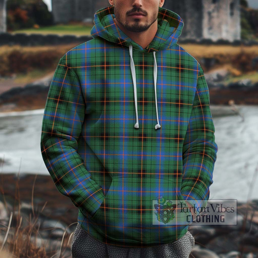 Davidson Ancient Tartan Cotton Hoodie Pullover Hoodie XS - Tartan Vibes Clothing