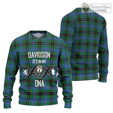 Davidson Ancient Tartan Ugly Sweater with Family Crest DNA In Me Style