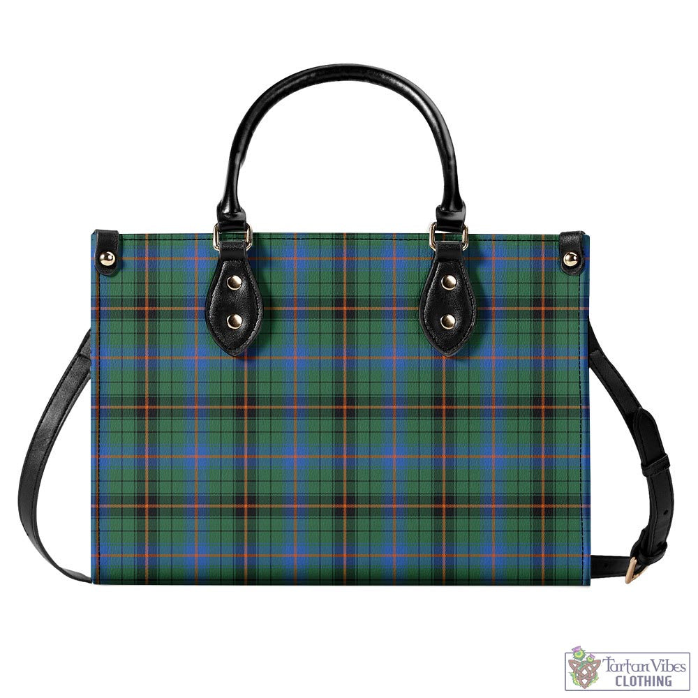 Tartan Vibes Clothing Davidson Ancient Tartan Luxury Leather Handbags