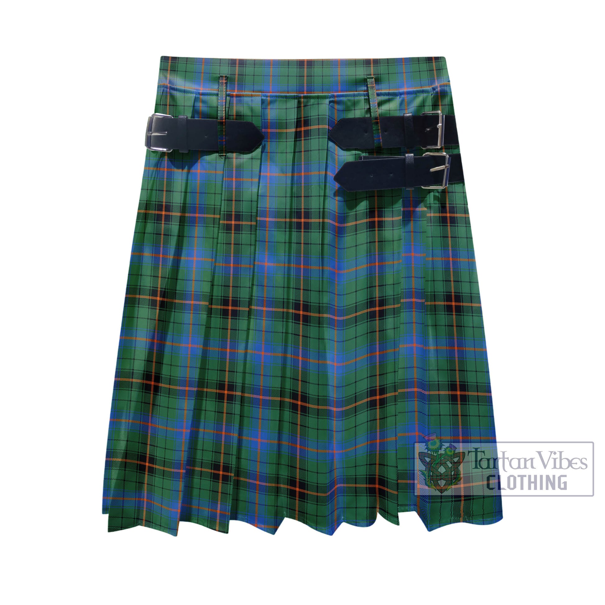 Tartan Vibes Clothing Davidson Ancient Tartan Men's Pleated Skirt - Fashion Casual Retro Scottish Style