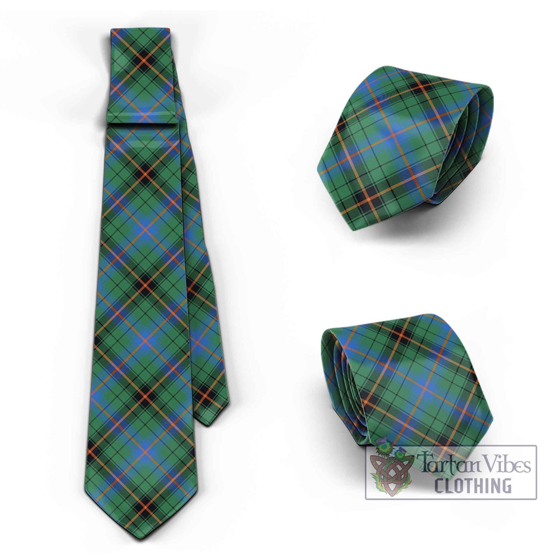 Tartan Vibes Clothing Davidson Ancient Tartan Classic Necktie Cross Style