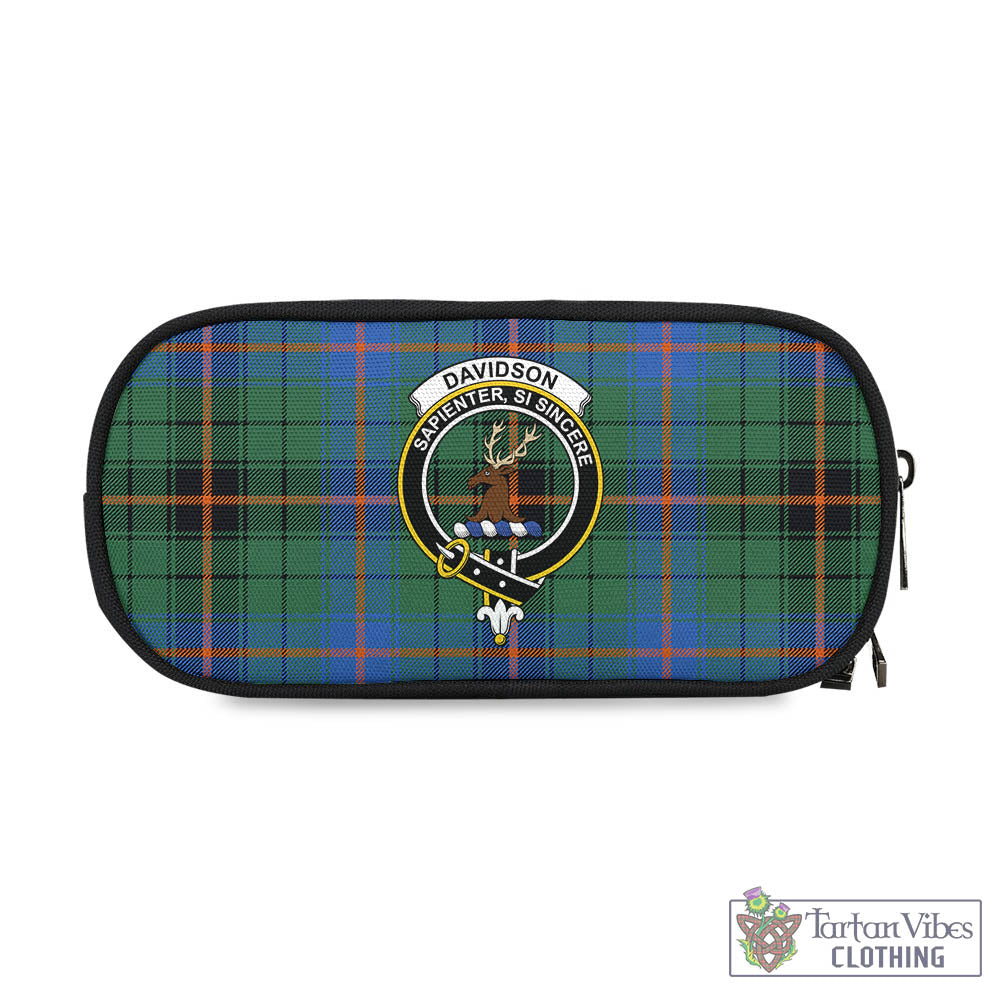 Tartan Vibes Clothing Davidson Ancient Tartan Pen and Pencil Case with Family Crest