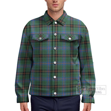 Davidson Ancient Tartan Unisex Lapel Cotton Jacket