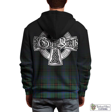 Davidson Ancient Tartan Hoodie Featuring Alba Gu Brath Family Crest Celtic Inspired