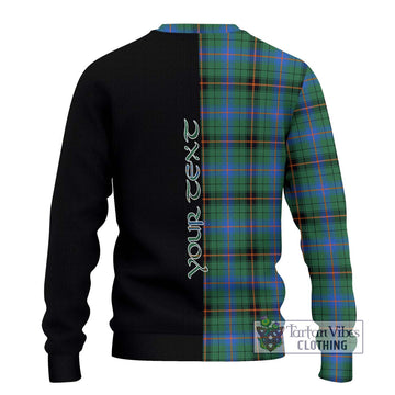 Davidson Ancient Tartan Ugly Sweater with Family Crest and Half Of Me Style