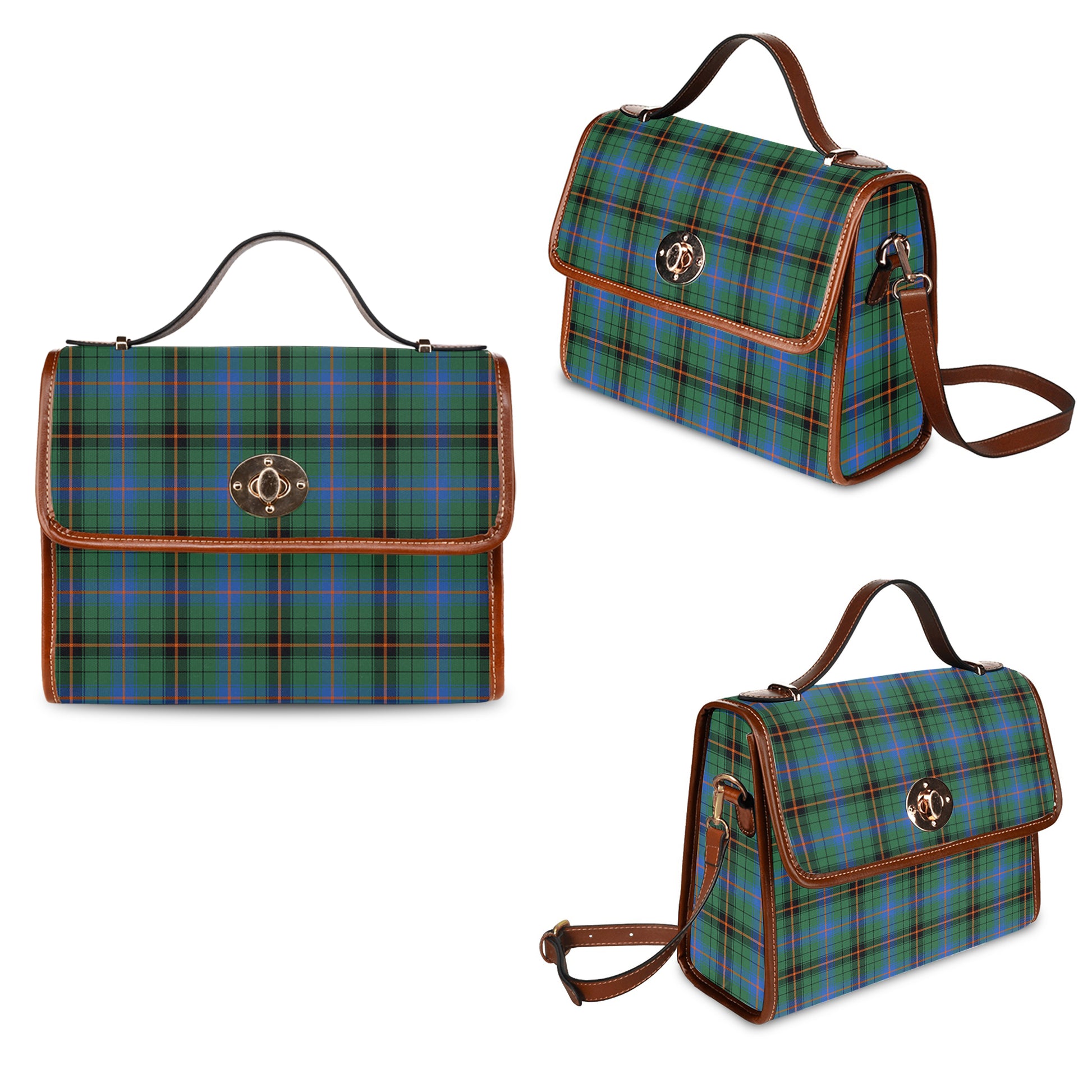 davidson-ancient-tartan-leather-strap-waterproof-canvas-bag