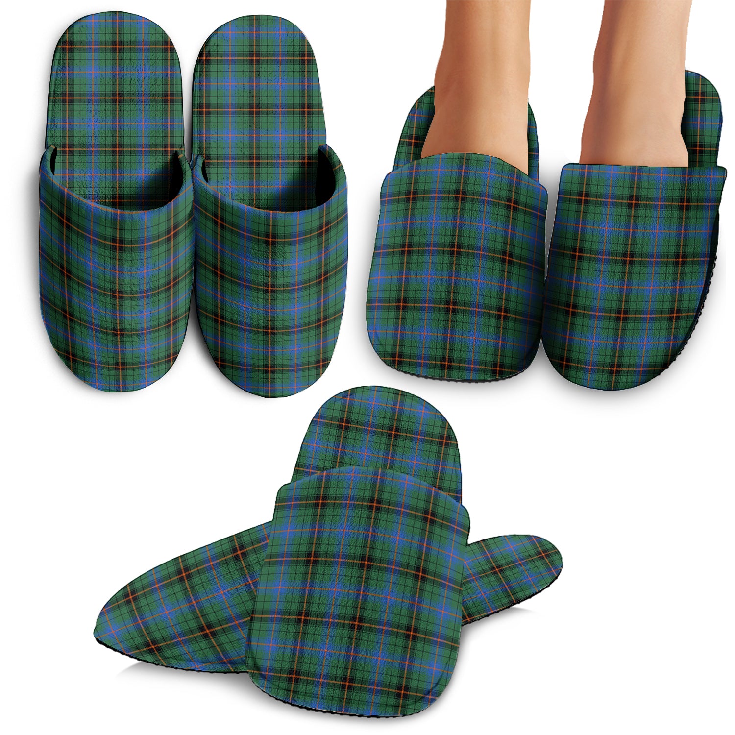 Davidson Ancient Tartan Home Slippers - Tartanvibesclothing