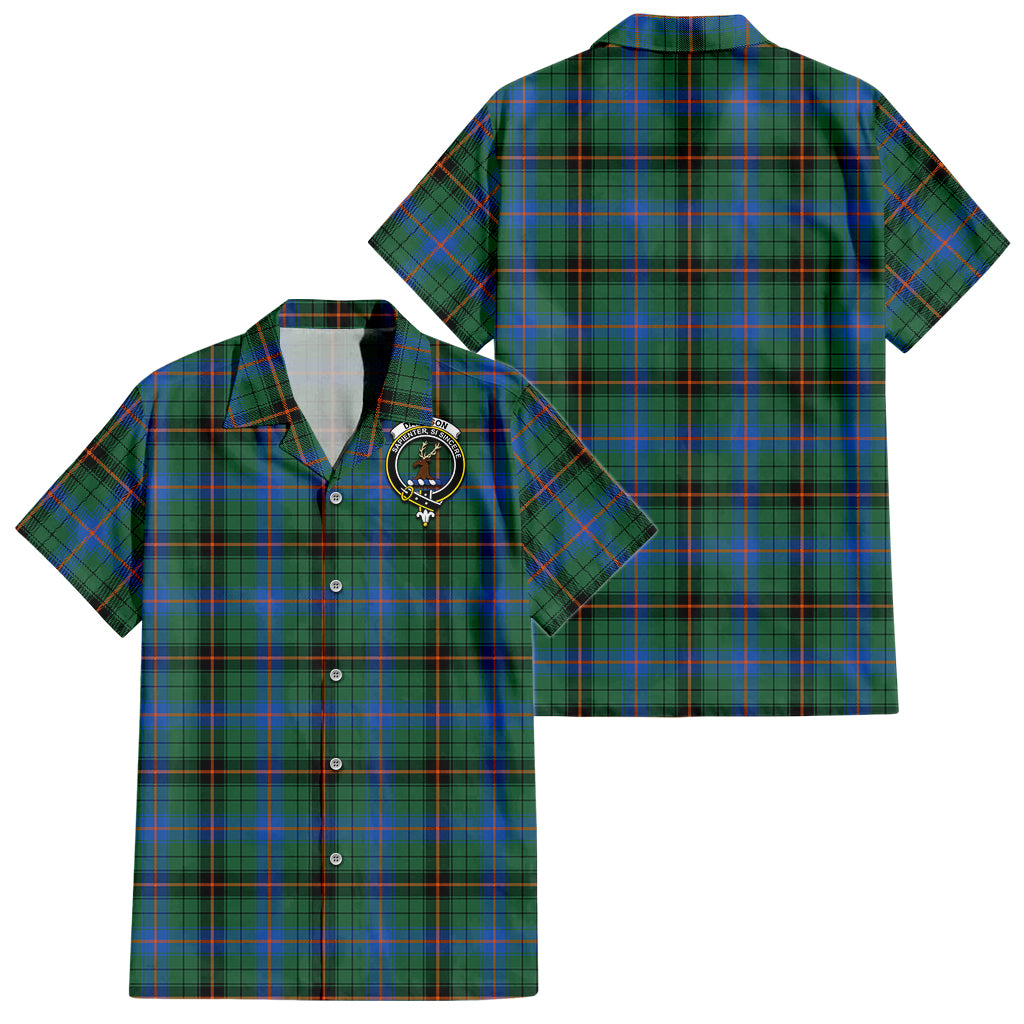 davidson-ancient-tartan-short-sleeve-button-down-shirt-with-family-crest