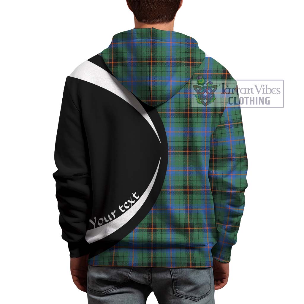 Tartan Vibes Clothing Davidson Ancient Tartan Hoodie with Family Crest Circle Style