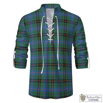 Davidson Ancient Tartan Men's Scottish Traditional Jacobite Ghillie Kilt Shirt