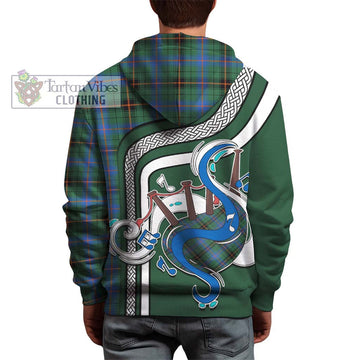 Davidson Ancient Tartan Hoodie with Epic Bagpipe Style