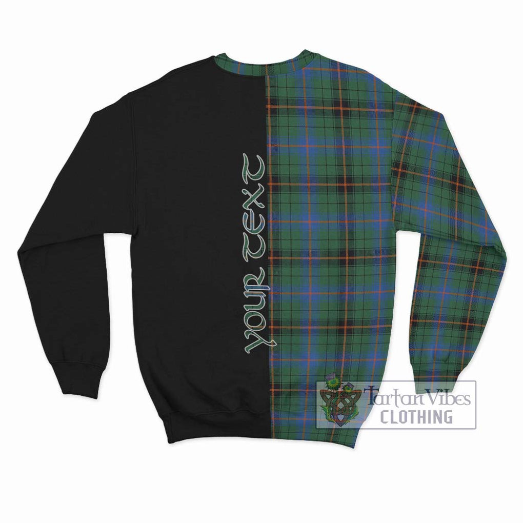 Davidson Ancient Tartan Sweatshirt with Family Crest and Half Of Me Style - Tartanvibesclothing Shop