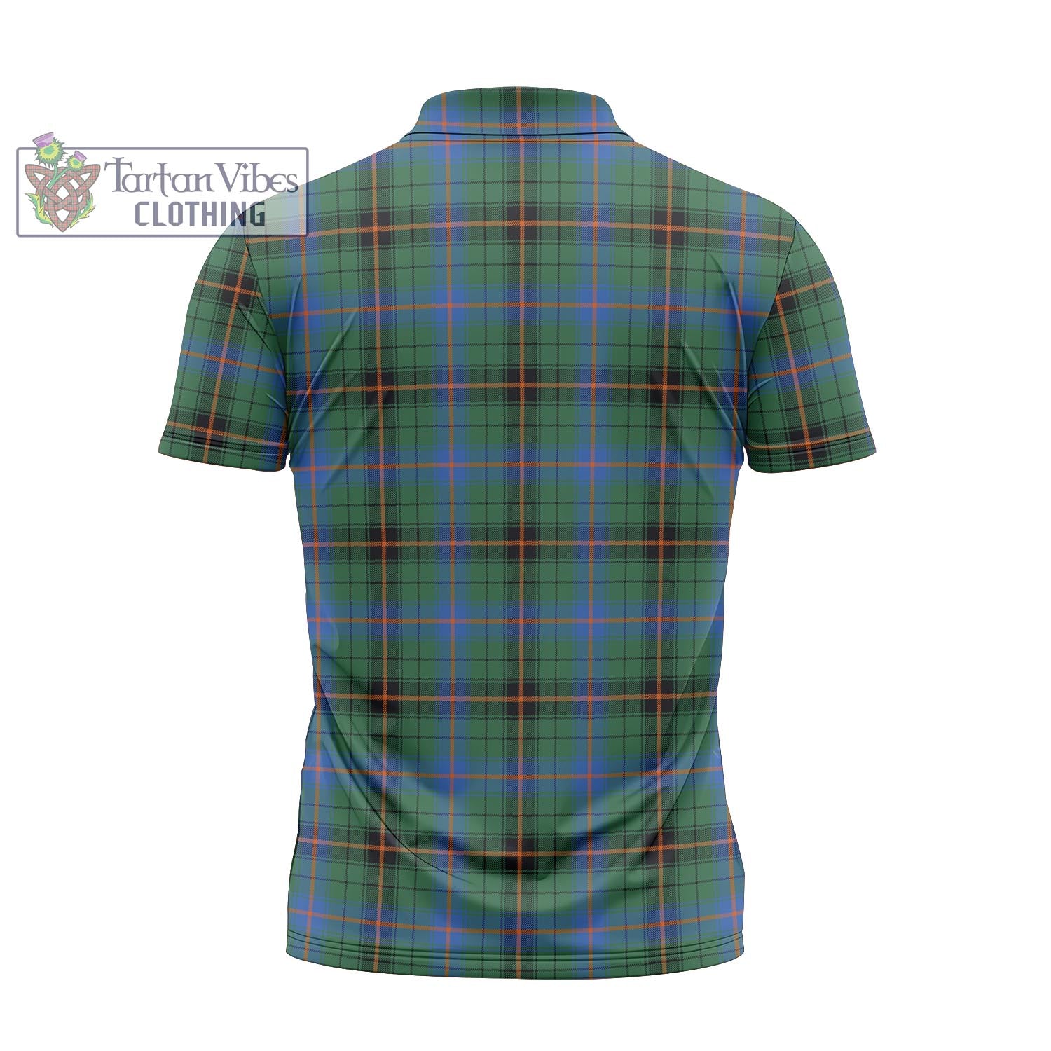 Tartan Vibes Clothing Davidson Ancient Tartan Zipper Polo Shirt