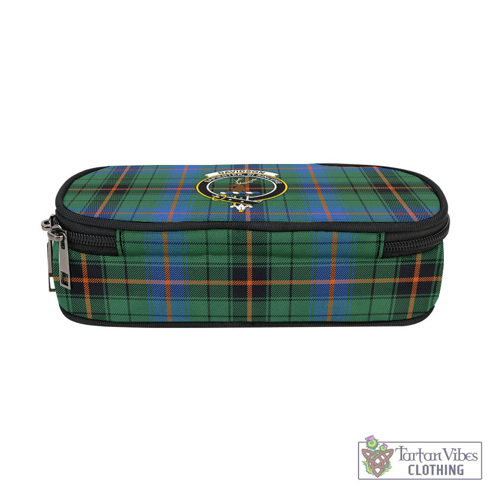 Tartan Vibes Clothing Davidson Ancient Tartan Pen and Pencil Case with Family Crest