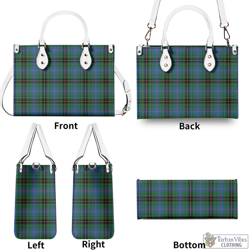 Tartan Vibes Clothing Davidson Ancient Tartan Luxury Leather Handbags