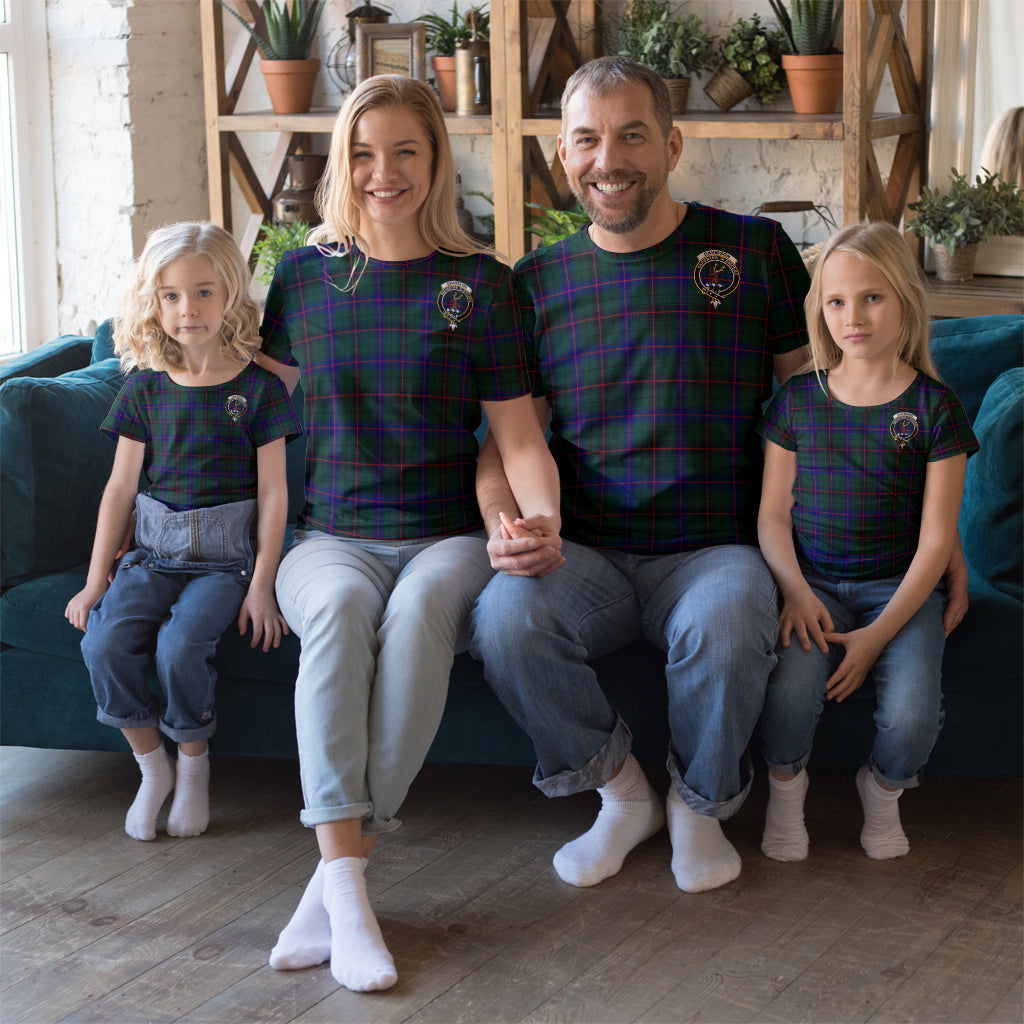 Davidson Modern Tartan T-Shirt with Family Crest Kid's Shirt - Tartan Vibes Clothing