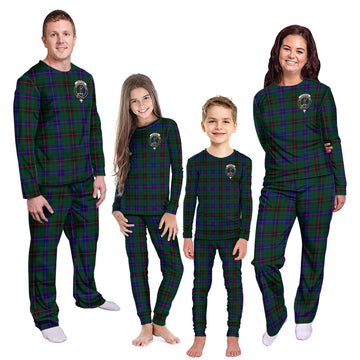 Davidson Modern Tartan Pajamas Family Set with Family Crest