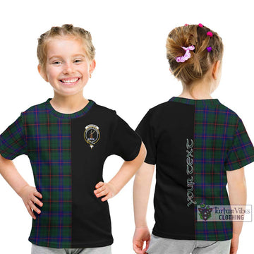 Davidson Modern Tartan Kid T-Shirt with Family Crest and Half Of Me Style