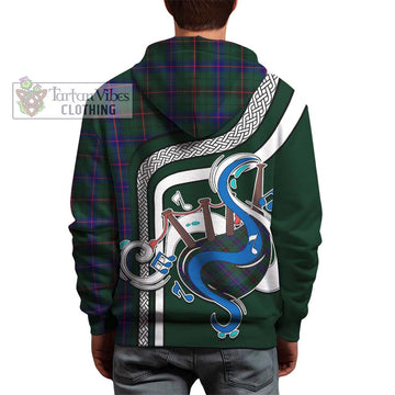 Davidson Modern Tartan Hoodie with Epic Bagpipe Style