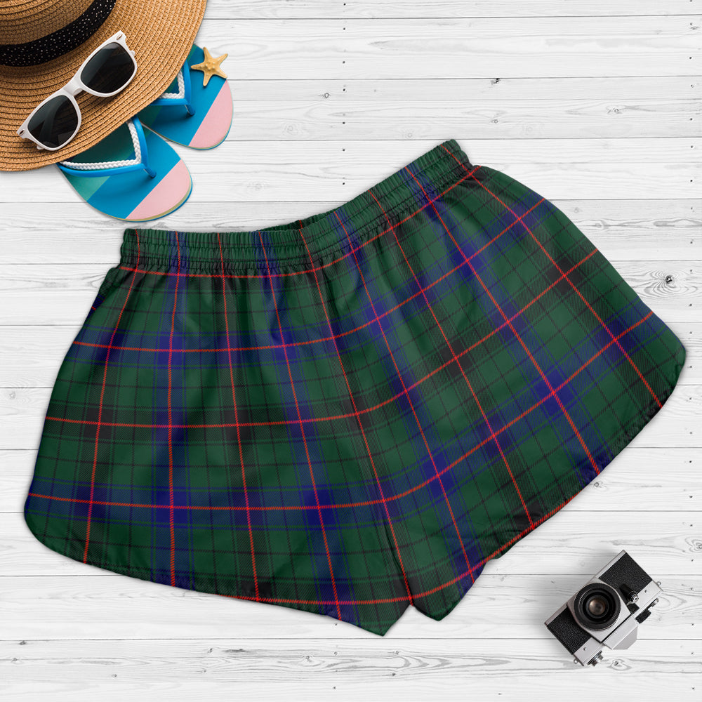 davidson-modern-tartan-womens-shorts-with-family-crest