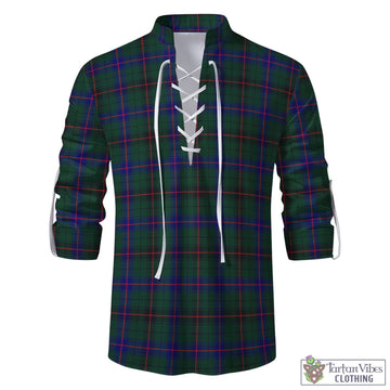 Davidson Modern Tartan Men's Scottish Traditional Jacobite Ghillie Kilt Shirt