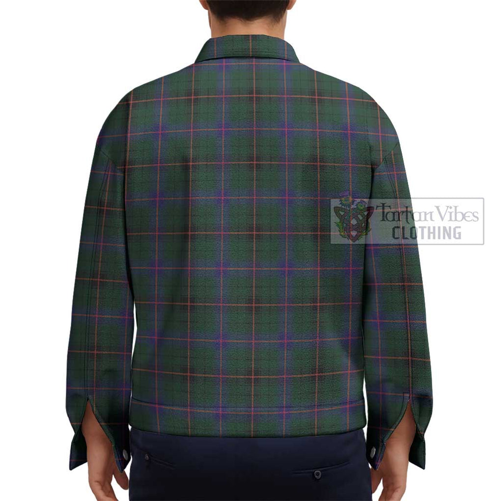 Davidson Modern Tartan Unisex Lapel Cotton Jacket - Tartan Vibes Clothing