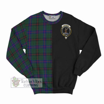 Davidson Modern Tartan Sweatshirt with Family Crest and Half Of Me Style