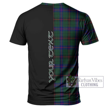 Davidson Modern Tartan T-Shirt with Family Crest and Half Of Me Style