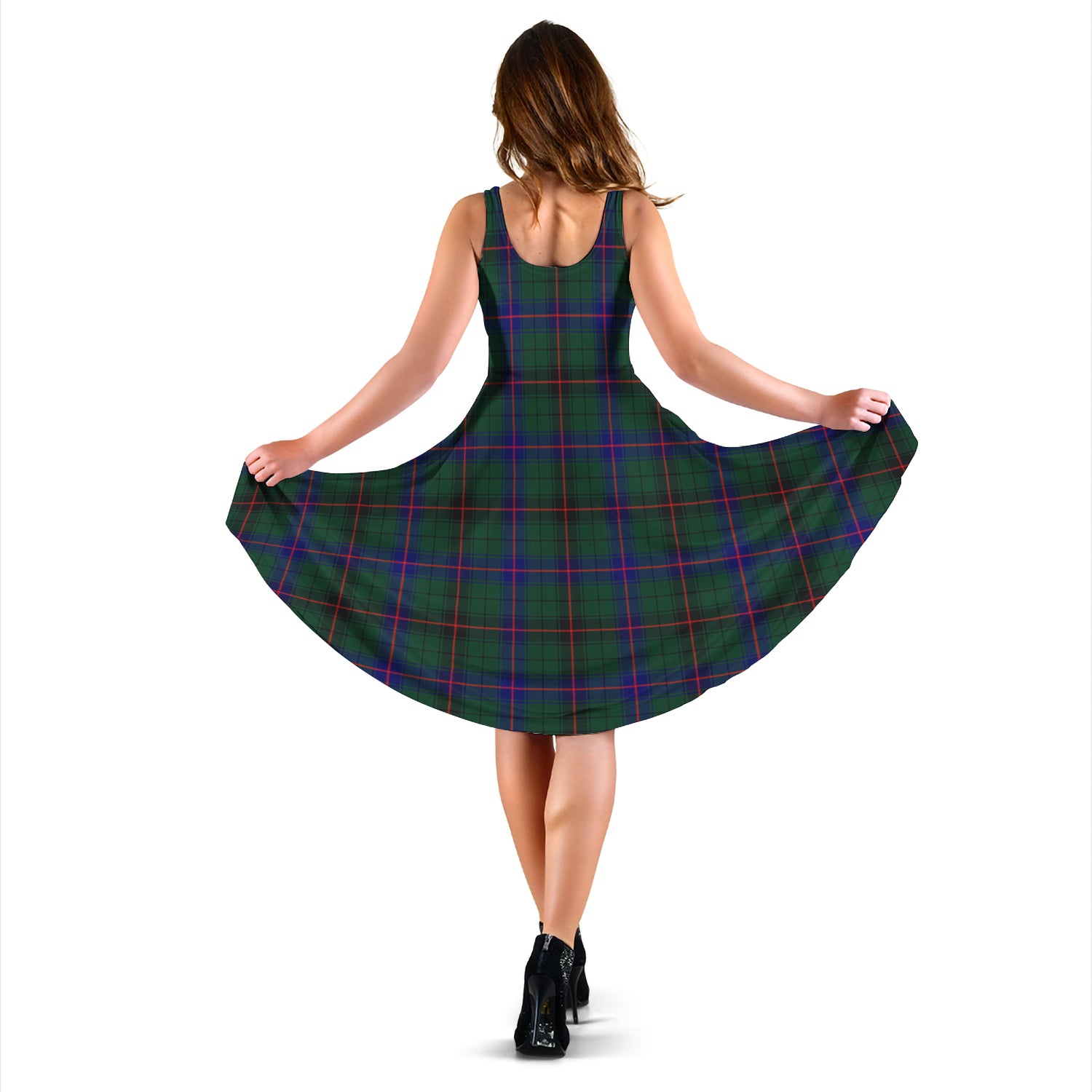 davidson-modern-tartan-sleeveless-midi-womens-dress