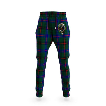 Davidson Modern Tartan Joggers Pants with Family Crest