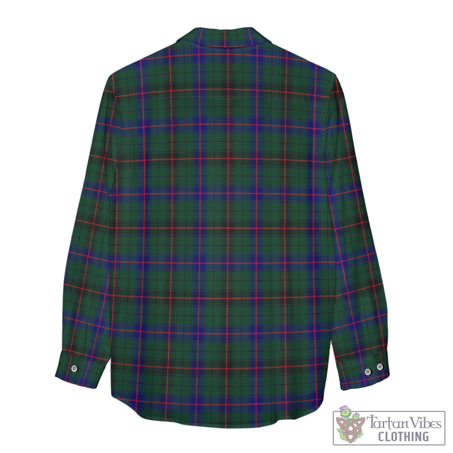 Tartan Vibes Clothing Davidson Modern Tartan Womens Casual Shirt with Family Crest