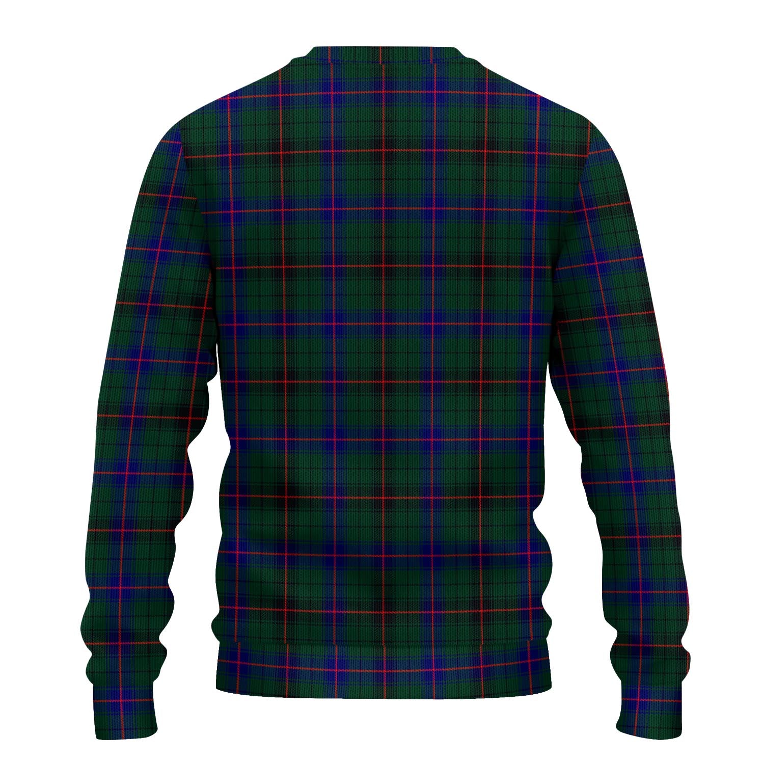 Davidson Modern Tartan Knitted Sweater with Family Crest - Tartanvibesclothing