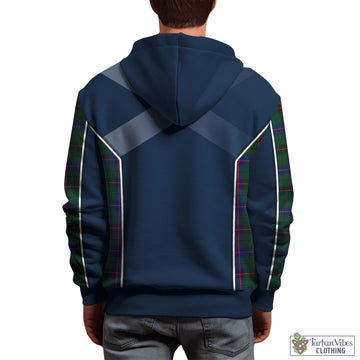 Davidson Modern Tartan Hoodie with Family Crest and Lion Rampant Vibes Sport Style