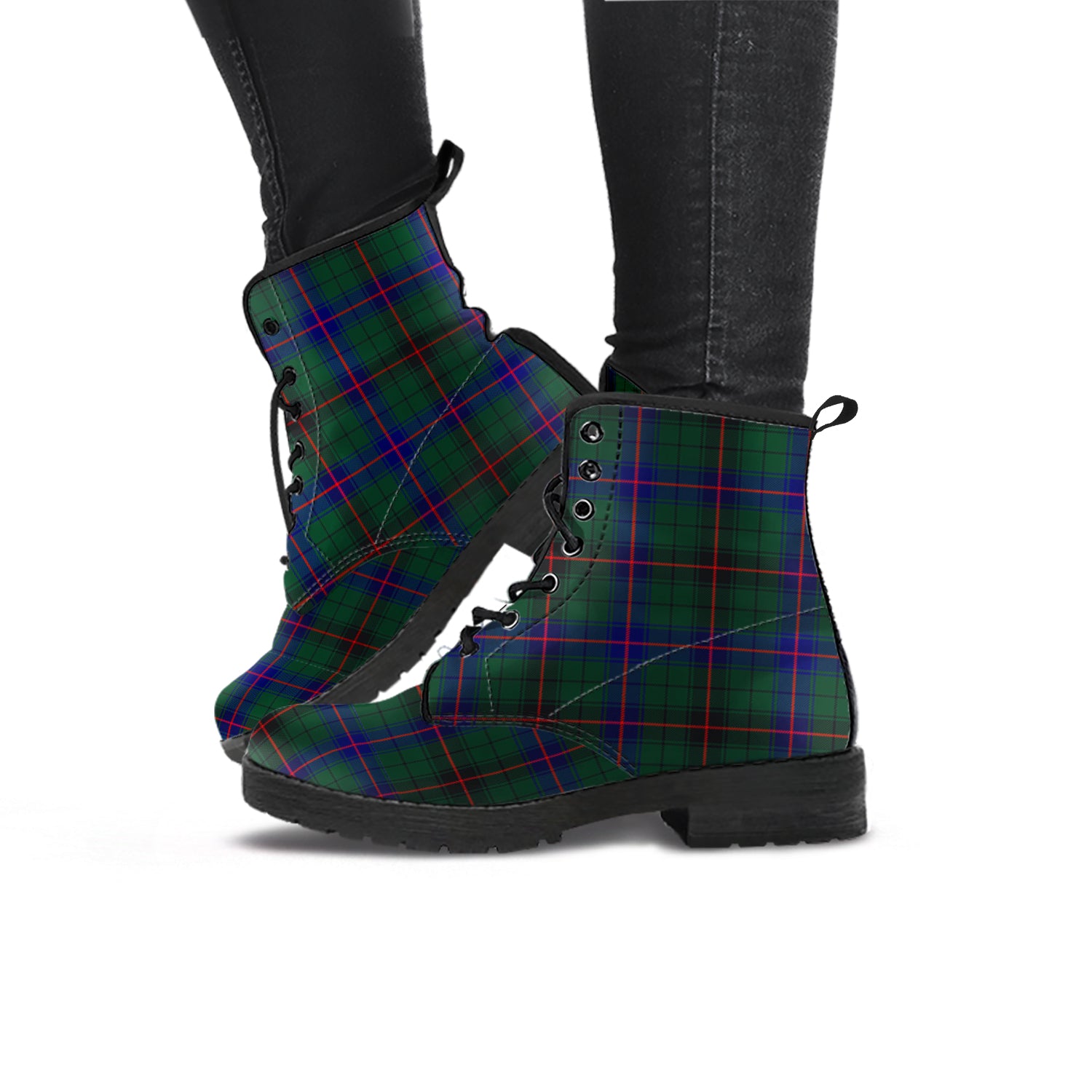 davidson-modern-tartan-leather-boots