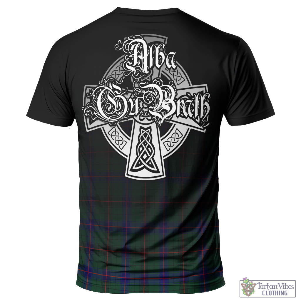 Tartan Vibes Clothing Davidson Modern Tartan T-Shirt Featuring Alba Gu Brath Family Crest Celtic Inspired