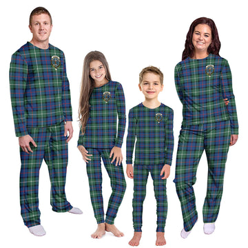 Davidson of Tulloch Tartan Pajamas Family Set with Family Crest