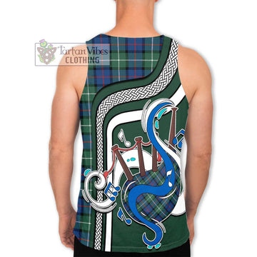 Davidson of Tulloch Tartan Men's Tank Top with Epic Bagpipe Style