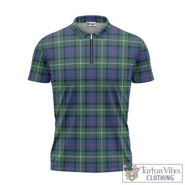 Davidson of Tulloch Tartan Zipper Polo Shirt