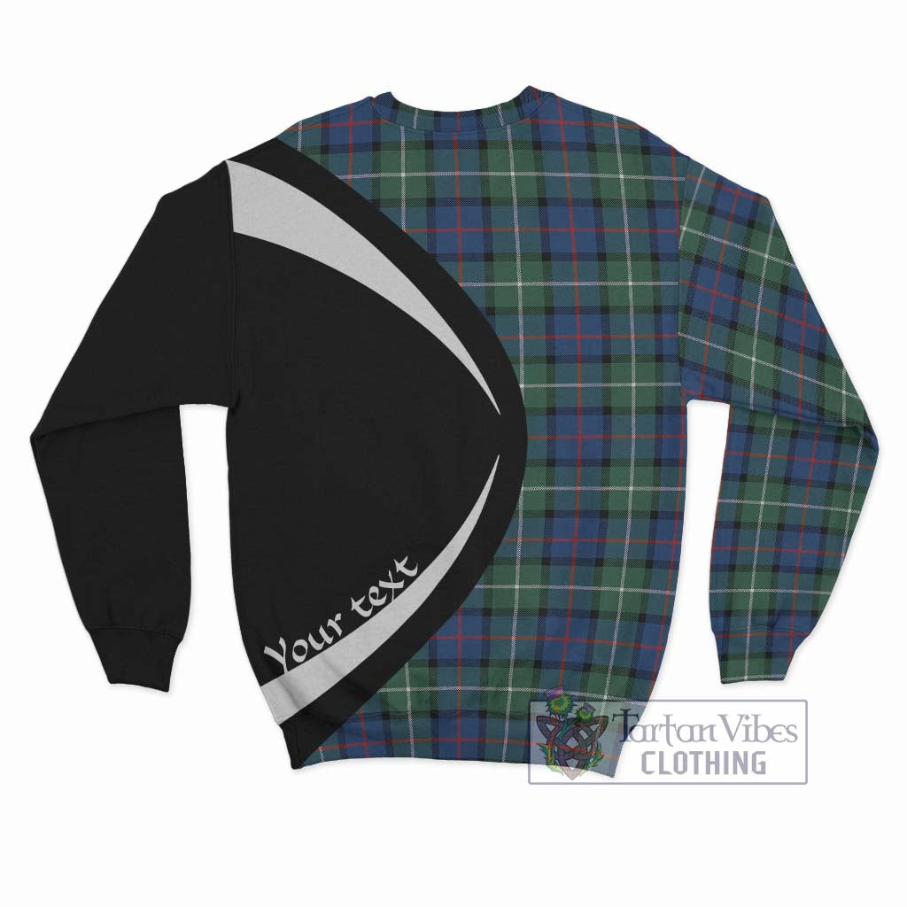 Davidson of Tulloch Tartan Sweatshirt with Family Crest Circle Style - Tartan Vibes Clothing