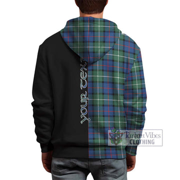 Davidson of Tulloch Tartan Hoodie with Family Crest and Half Of Me Style