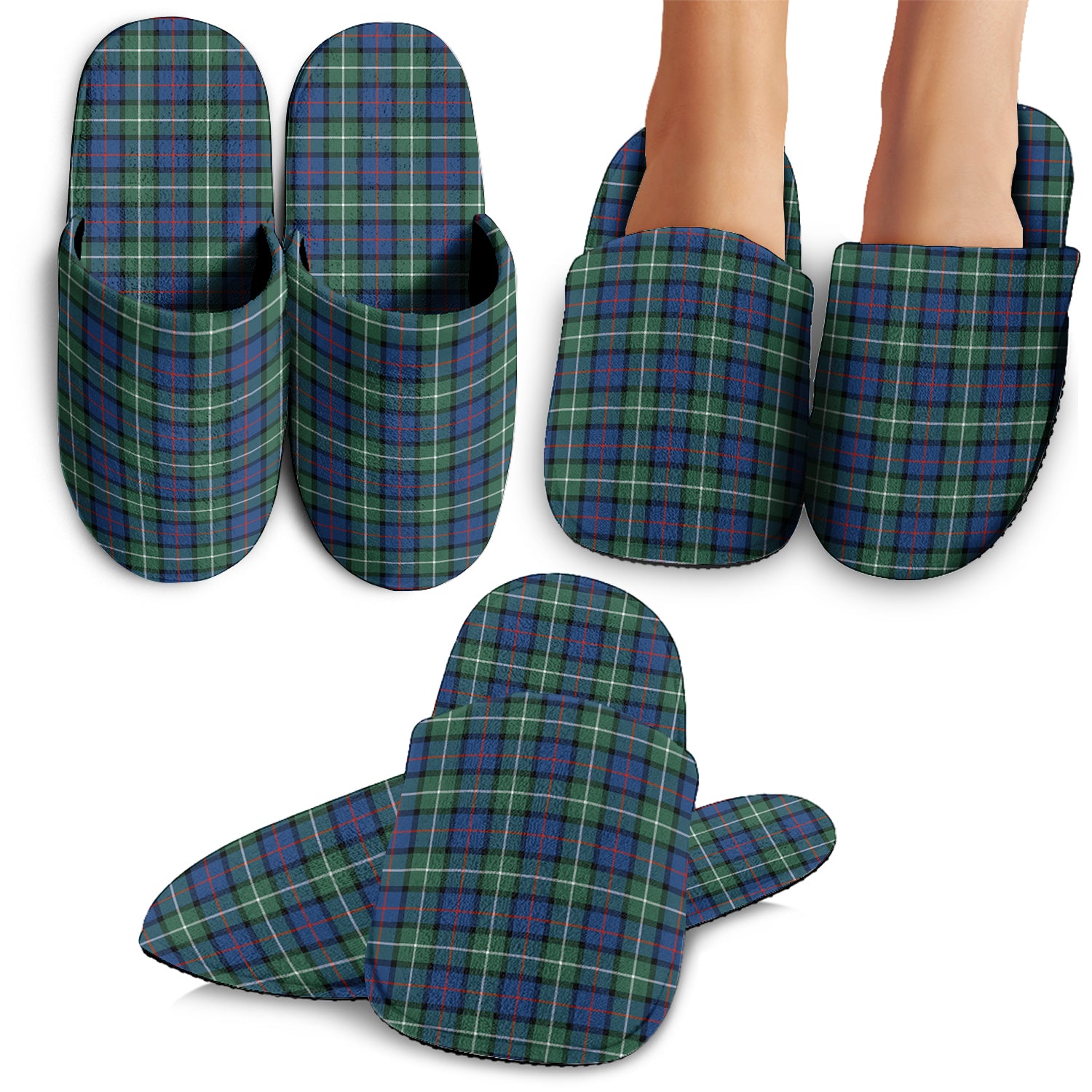 Davidson of Tulloch Tartan Home Slippers - Tartanvibesclothing