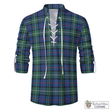 Davidson of Tulloch Tartan Men's Scottish Traditional Jacobite Ghillie Kilt Shirt