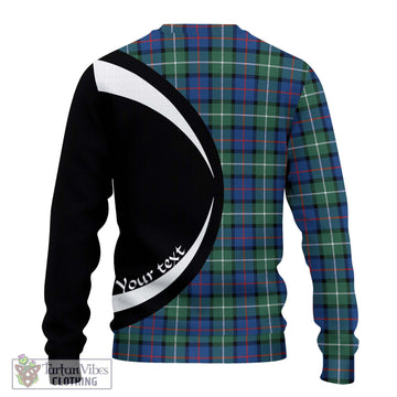 Davidson of Tulloch Tartan Ugly Sweater with Family Crest Circle Style