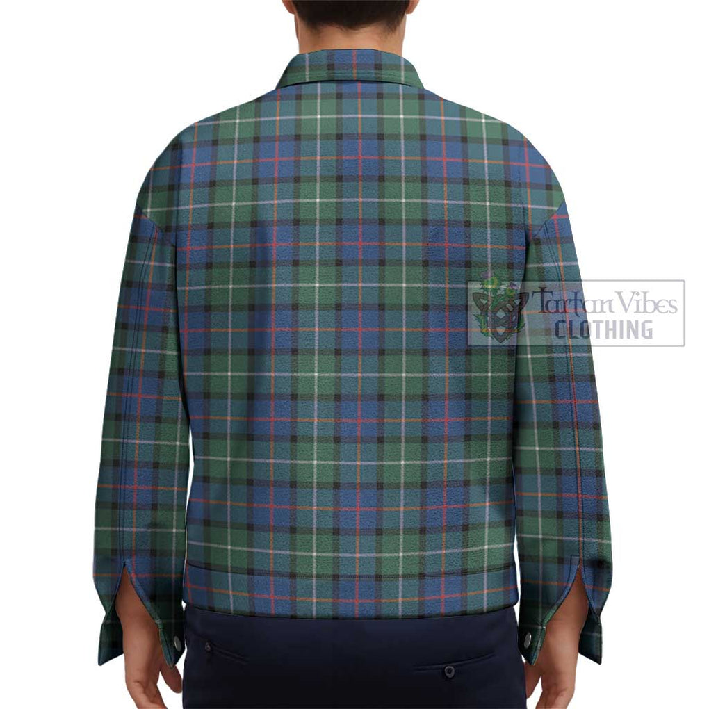 Davidson of Tulloch Tartan Unisex Lapel Cotton Jacket - Tartan Vibes Clothing